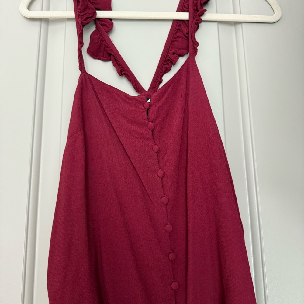 Elegant Burgundy Sleeveless top